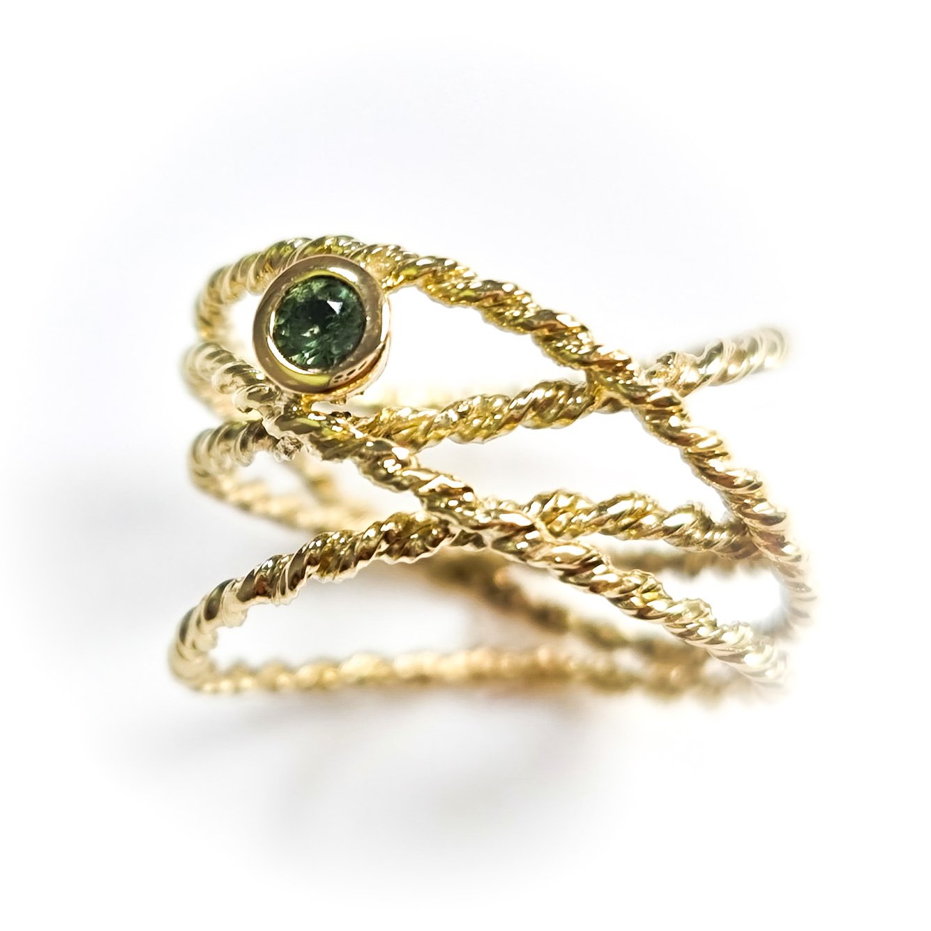 Gelbgold Ring Kordelring