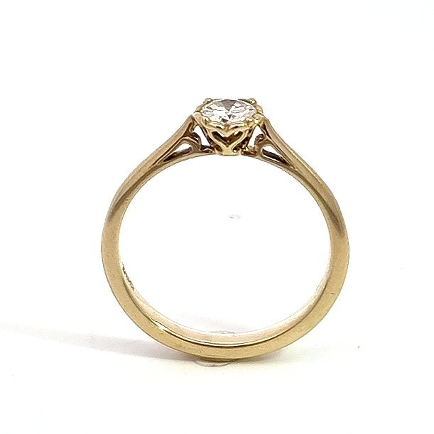 Verlobungsring Gelbgold Herz