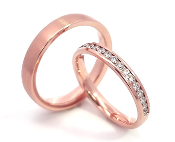 Rotgold Trauringe Brillanten