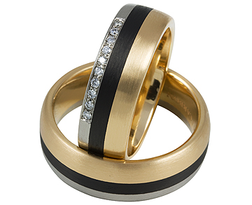 Carbon Roségold Ringe