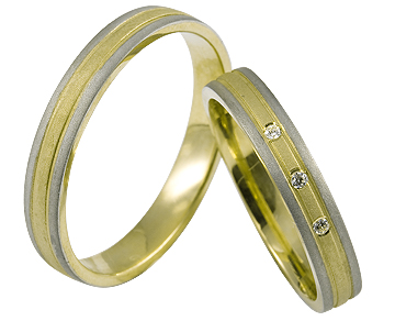Pape Gelb- und Weißgoldring 